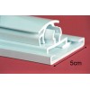 Lamelové clony - PVC závěsy - 150x2mm průsvitné PVC pásy typ normál - bez překrytí - cena na bázi m2 